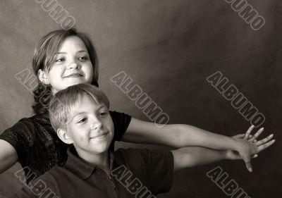 Portrait of the niece and the aunt