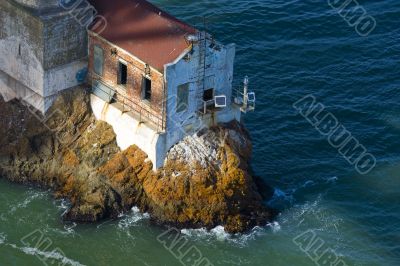 Old house at the Golden Gate Bridge
