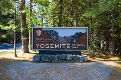 Yosemite National Park Sign