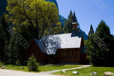 Chapel in yosemite national park