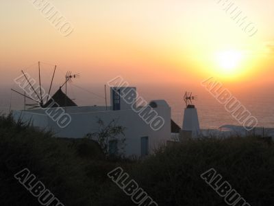 sunset Santorini
