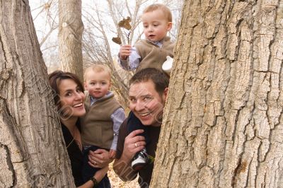 Family in nature