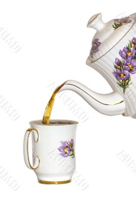 Pouring tea