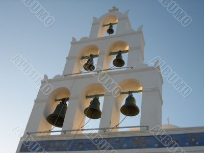 Church bells, Santorini