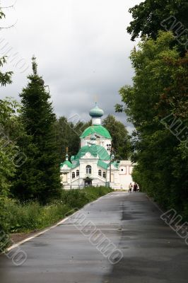 Entering the monastery