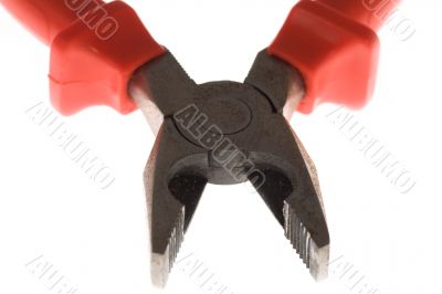 Macro shot of pliers