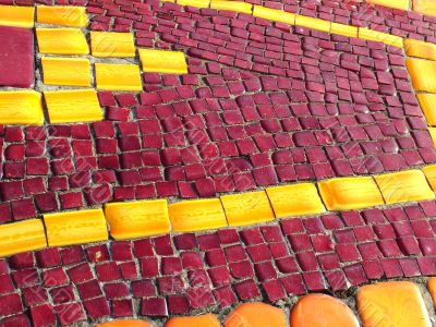 pattern from color stones