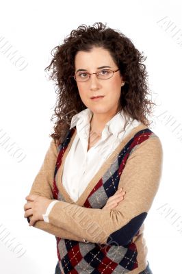 Serious business woman