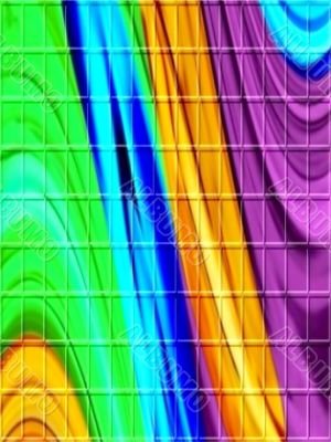 rainbow waveform lattice background portrait