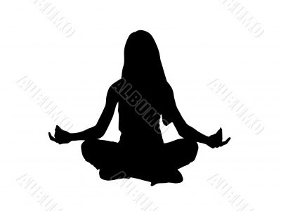  Girl`s sport silhouette