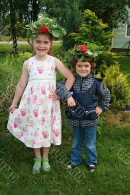 Children with chaplet