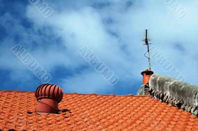 tiled roof detail