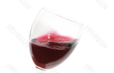 Glass of red wine