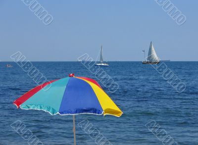 On the beach