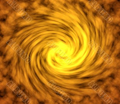 Rotating fiery background