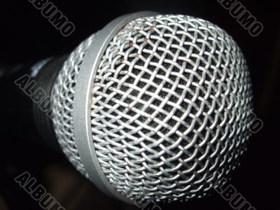 Vocal Microphone Close Up