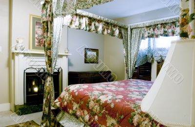 Bedroom with Fireplace