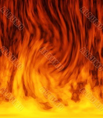 Dancing fiery background