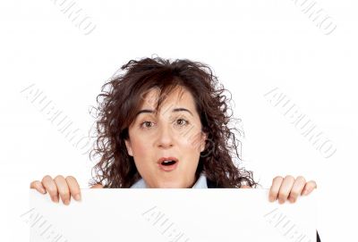 Surprised business woman