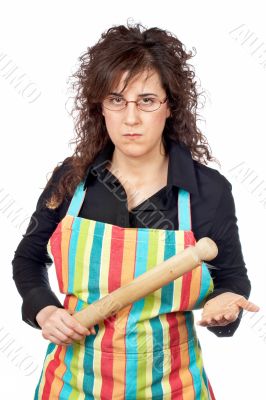 Angered housewife