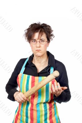 Angered housewife