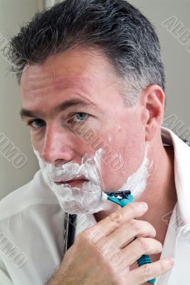 Shaving.