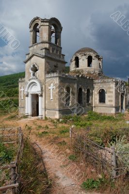 The destroyed cathedral