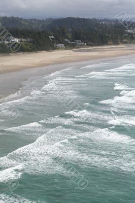 Surf along long beach
