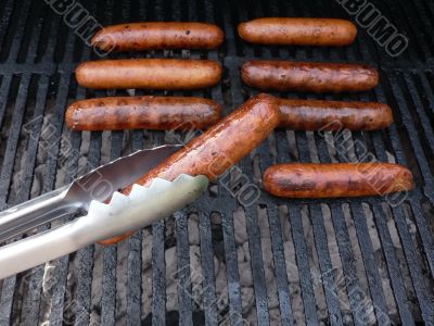 grilled - sausage on the grill 5