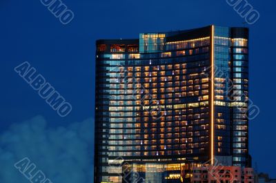 Night of office building