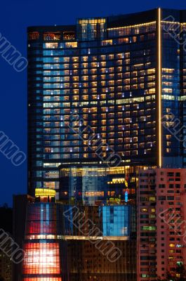 Night of office building