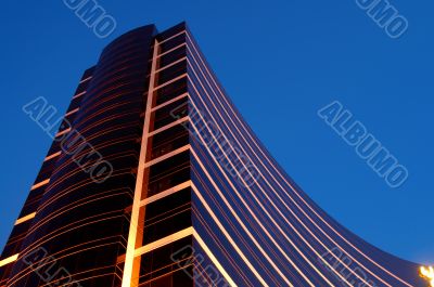 Night of commercial building