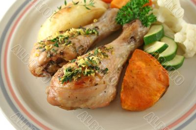 Chicken Drumsticks And Vegetables 2