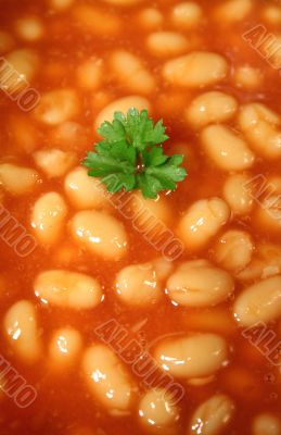 Parsley In A Sea Of Baked Beans