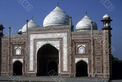 Mosque facing Taj Mahal