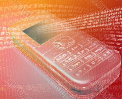 Mobile phone orange