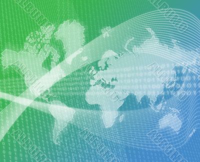 World data transfer green