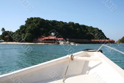 Approaching island