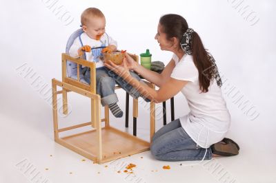 eating baby