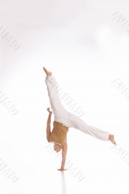 handstanding