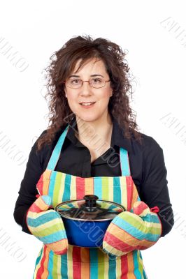 Housewife in apron