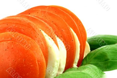 Tomato feta and basil