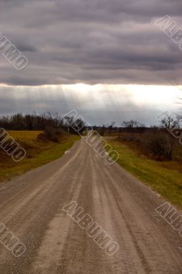 Sunrays Country Road