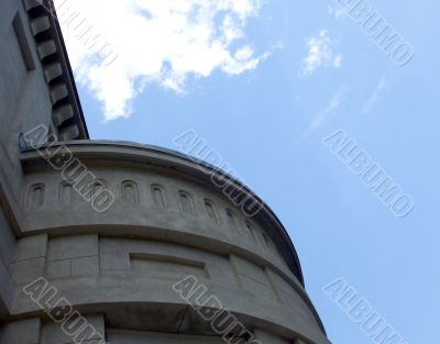 Round Stone Balcony