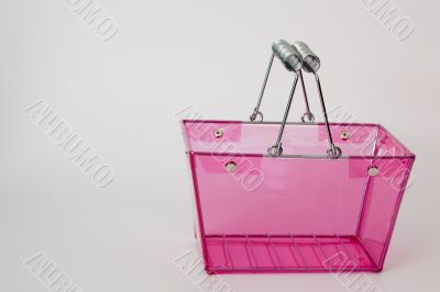 Pink shopping bag
