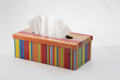 Colorful tissue box