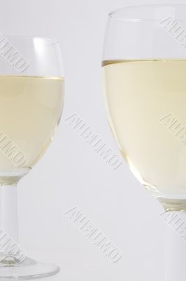 Two glasses of with wine