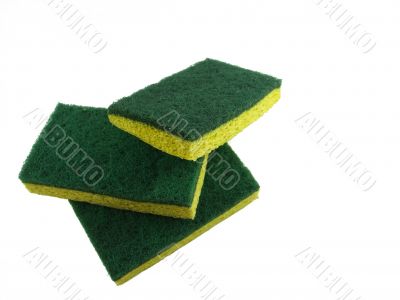 Three Kitchen Sponges