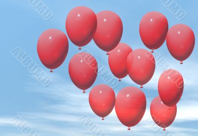 red balloons
