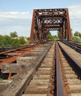 Rusty Old Train Bridge